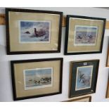 4 ornithology prints, signed Archibald Thorburn