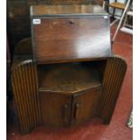 Art deco oak bureau