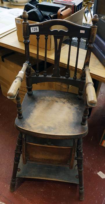 Old metamorphic child's chair