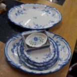 Collection of blue and white china