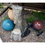 Collection of garden ornaments