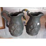 Pair of stoneware jugs