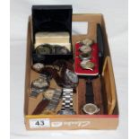 Box of gent's watches