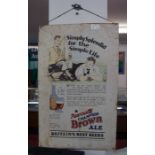 1930's tin sign - Newcastle brown ale