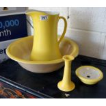 Yellow jug and bowl set