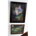 2 watercolours - Flowers by Nelly H Yeats