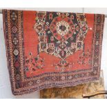 Old Eastern patterned wool rug - 155 x 194cm