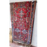 Old Eastern patterned wool runner - 87 x 306cm