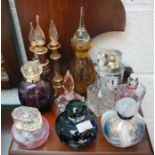 Collection of perfume bottles