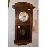 Oak cased wall clock