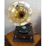 Reproduction 'His Masters Voice' gramophone in working order