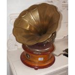 Reproduction 'His Master Voice' gramophone A/F