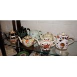 6 old teapots to include Royal Crown Derby