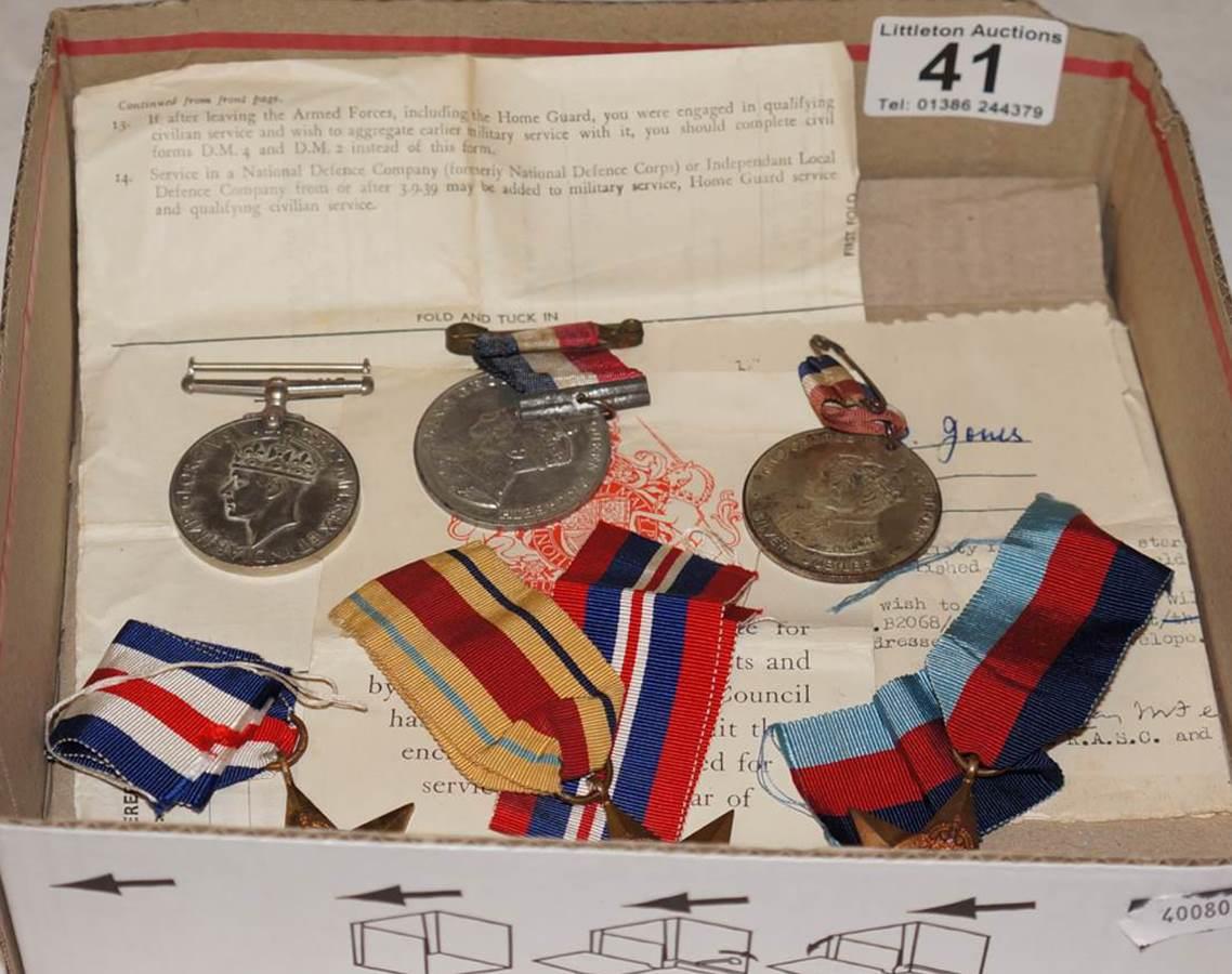 Collection of medals with provenance