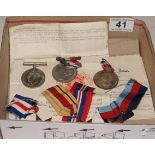 Collection of medals with provenance