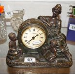 Figure mantle clock