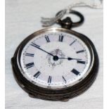 Small silver fob watch