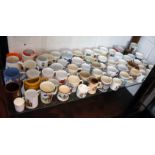 Large collection of china mugs