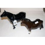 Beswick Shetland & Fell horses