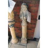 Tudor Gate stone and lead trimmed - The water nymph and column