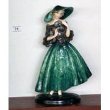 Austrian Goldscheider Clare Weiss 'Masquerade Ball Lady' circa 1935, model 7691