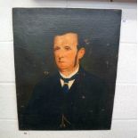 Oil on canvas - Portrait of gentleman