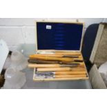 Box of woodworking chisels