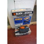 Black & Decker power tool table and electric belt sander