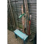 Collection of garden tools etc