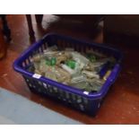 Large basket of old medicine bottles