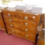 Good quality Georgian mahogany chest of 2 over 3 drawers