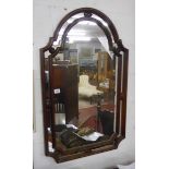 Large mahogany framed mirror