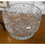 Large cut glass fruit bowl