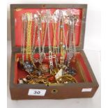 Box of costume jewellery