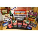 Collection of diecast cars, lorries, buses etc to include Corgi