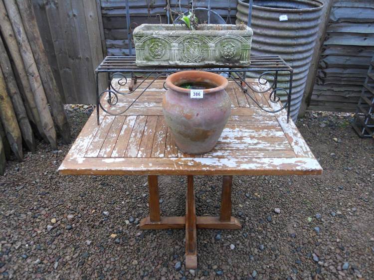 Garden table, planter etc