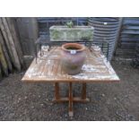 Garden table, planter etc