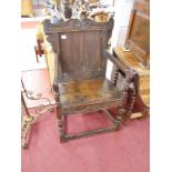 17C oak Wainscot chair