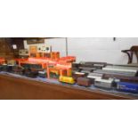 Large collection of model engines and carriages etc to include Hornby & Triang (whole cabinet)