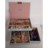 Large box of costume jewellery