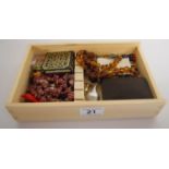 Box of costume jewellery