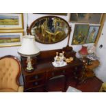 Edwardian mahogany inlaid dressing table