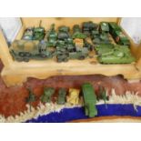 Diecast WWII army tanks & vehicles