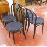 Set of 4 bentwood chairs