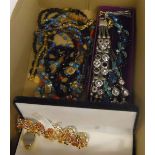 Box of costume jewellery