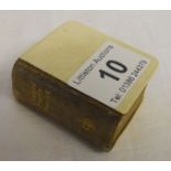 Miniature bible with ivory covers