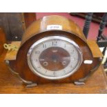 Smiths walnut mantle clock