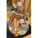 Capodimonte figurine of old gentleman