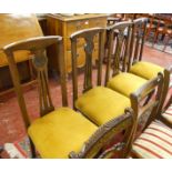 Set of 4 Art Deco dining chairs