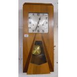 Art Deco wall clock in working order with good chime